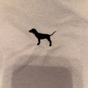 White and grey. Small sweatshirt. Brand- pink